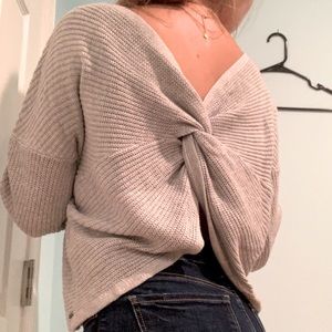 Hollister Tie Reversible Sweater